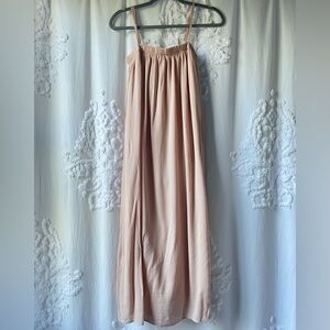 Elegant Blush Sundress with Adjustable Straps